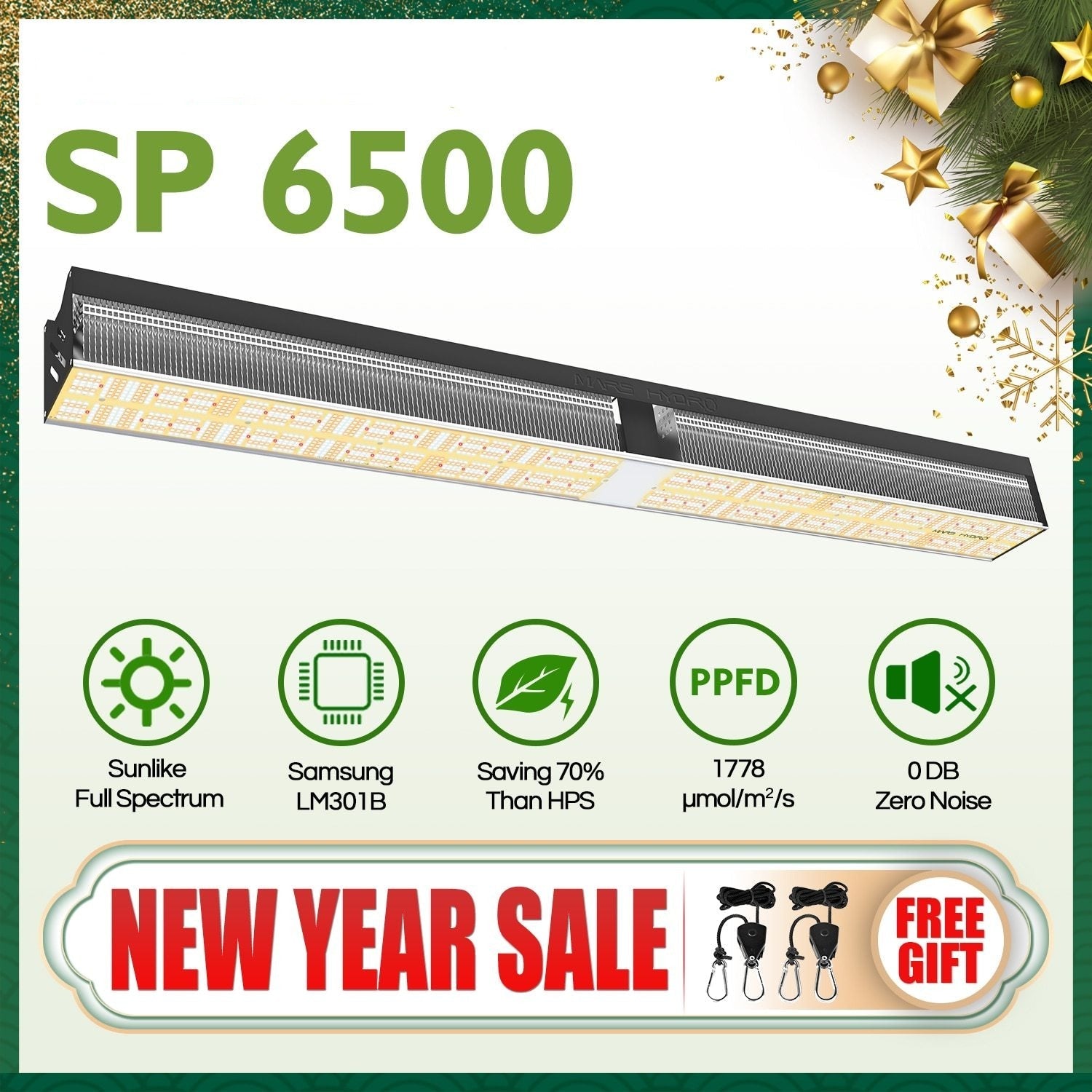 SP 6500 LED Grow Light Samsung LM301B OsramLED Chips Indoor Plants for Veg Flower Commercial Growing
