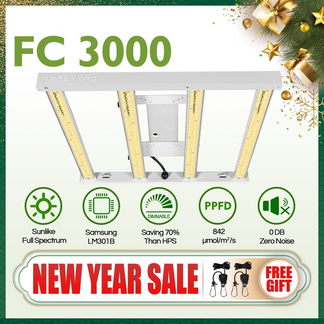 FC 3000 Samsung LM301B Full Spectrum LED Grow Lights Strip Grow Tent Hydroponics Veg and Flower